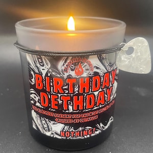 Świeca urodzinowa Dethday inspirowana Dethklok (dwie opcje)