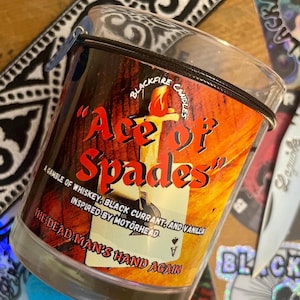 Ace Of Spades Candle inspired by Motörhead