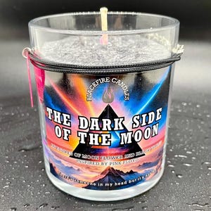 The Dark Side Of The Moon Candle inspired by Pink Floyd