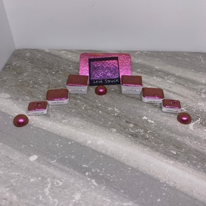 Love Struck- Pink/Red/Orange Color Shift Watercolor Paint- LinabeansStudio