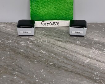 Grass- Hellgrün Matte Aquarellfarbe - LinabeansStudio