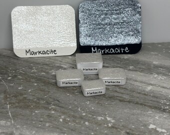 Markacite: koelwitte metallic aquarelverf - LinabeansStudio