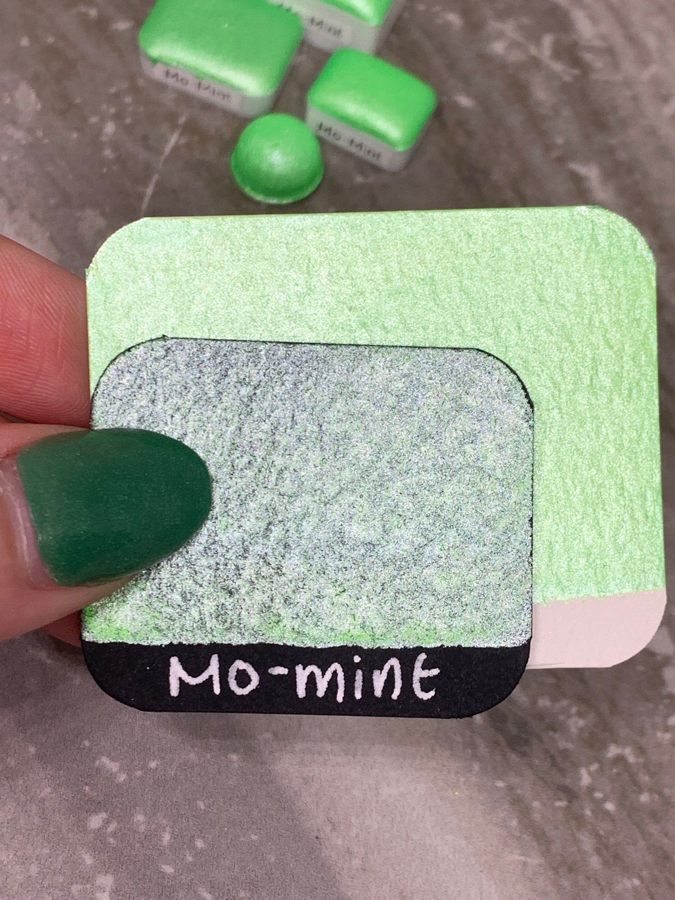 Mo Mints Mo-mint - Green UV Reactive Metallic Watercolor Paint - Linabeansstudio ...