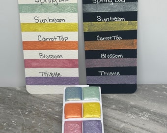 Lente-/Paascollectie 2024 - metallic aquarelset - LinabeansStudio