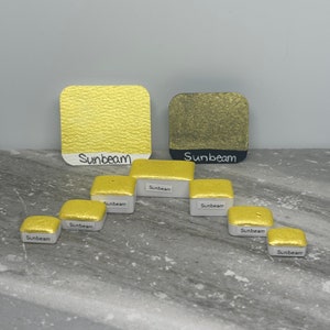 Sunbeam - Gul Metallisk Akvarellfärg - LinabeansStudio
