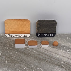 Skin Tone #2- Tawny/Terracotta Matte Watercolor Paint- LinabeansStudio