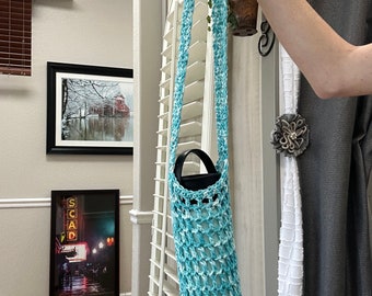 Crochet Waterbottle holder! Summery Waterbottle bag! Super Cute! Handmade!