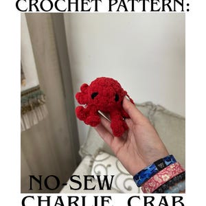 Crochet Pattern: No-Sew Charlie Crab!