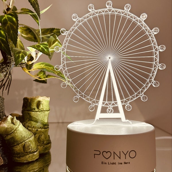 Lampe 3D, grande roue, cadeaux d'anniversaire, enfants, amis, petite amie, décoration, cadeau