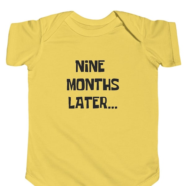 Ocean Adventure Newborn Bodysuit: 'Nine Months Later' - Cute Marine-Themed Infant Onesie, Perfect Gift for Little Explorers, Newborn Gift