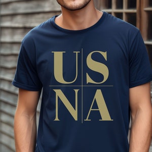 USNA T-shirt, naval academy, Unisex Tee, Navy, war ships, USA, Military, veteran shirt, Multiple colors, cross, patriotic, gift, united