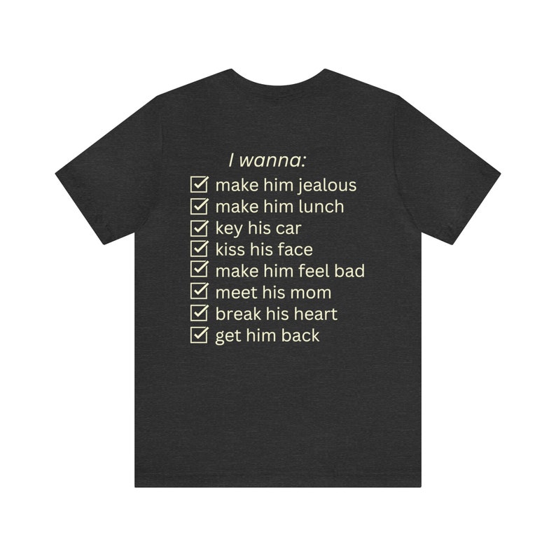 back-dark gray heather with cream