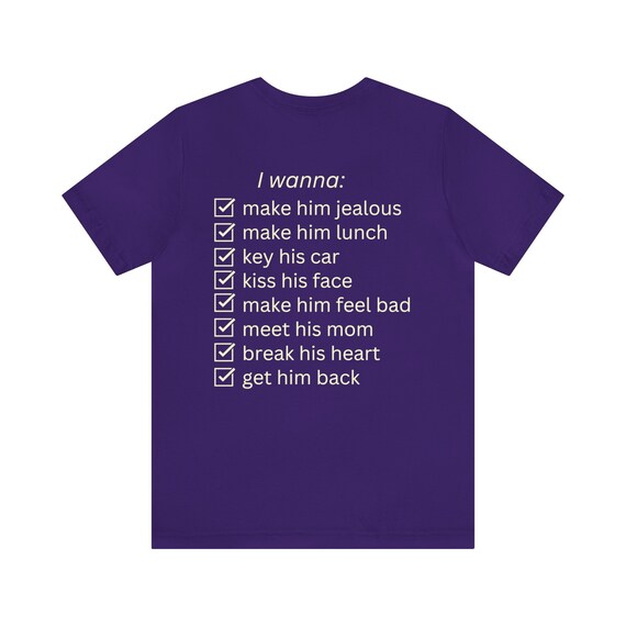 Get him back tee, Soft T-shirt, Concert gift for her, original concert merchandise, christmas gift for teenager, concert shirt, get him back