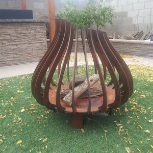 1/4" PL. Flame Firepit, dxf, svg, Digital File