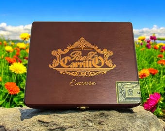 Empty Pere L. Carrillo Encore El Primo Cigar Box. Dominican Republic,  tobacciana perfect gift box arts crafts storage keepsake