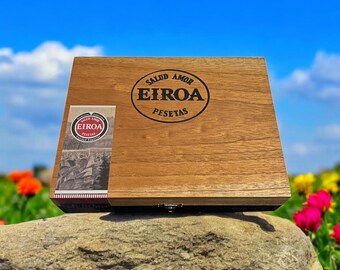 Salud Amor Eiroa CBT Maduro Cigar Box. Honduras, tobacciana perfect gift box arts crafts storage keepsake