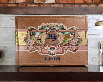 Empty My Father La Promesa Petite Cigar Box.  Nicaragua tobacciana perfect gift box arts crafts storage keepsake