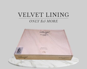 Empty Davidoff Cigar Box: Millennium Toro.  Velvet Lining Available.  Dominican Republic