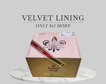 Cigar Box: Empty Tatuaje La Seleccion De Cazador Cohetes Corojo.  Velvet Lining Available.  Slide top lid.  Nicaragua