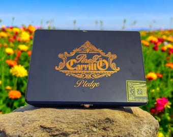 Empty Pere L. Carrillo Pledge Apogee Cigar Box. Dominican Republic, tobacciana perfect gift box arts crafts storage keepsake