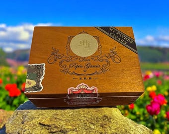Empty My Father Don Pepin Garcia ERH Robustos Exclusive 2024 Cigar Box.  Nicaragua tobacciana perfect gift box arts crafts storage keepsake