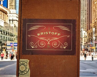 Empty Kristoff Sumatra Cigar Box.  Dominican Republic, tobacciana perfect gift box arts crafts storage keepsake