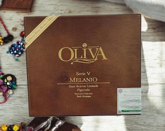 Empty Oliva Serie V Melanio Gran Reserva Limitada Figurado Cigar Box. Nicaragua tobacciana perfect gift box arts crafts storage