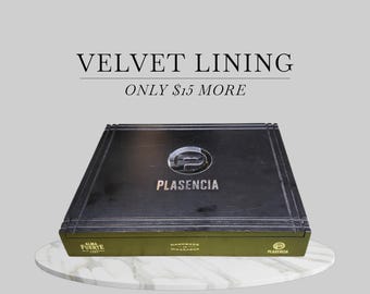 Empty Plasencia Cigar Box: Alma Fuerte Nestor IV Box Pressed Toro.  Velvet Lining Available.  Nicaragua