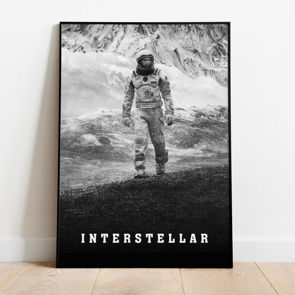 Interstellar Movie Poster High Quality Printable Wall Art Decor Gift For Men Original Custom Wall Decor