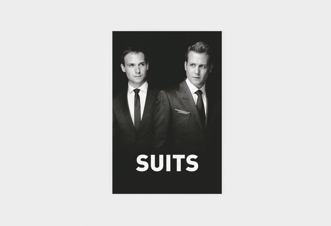 Suits Poster Harvey Specter Mike Ross Tv Show Wall Art Etsy