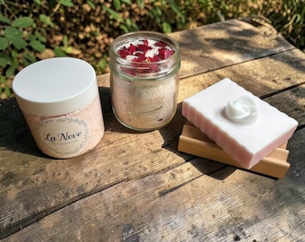 Mother’s Day Gift Set | Spa Gift Box | Choose Lavender or Rose | Self Care Set | Handmade Soap Gift- Free Shipping!