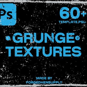 60+ Grunge Textures For Photoshop / Photoshop Effects / Retro Textures Pack | Dirt Texture Bundle | Texture Overlays for Photoshop