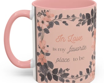 Love mug romantic mug romantic gift love gift present for lover romantic present coffee mug in love gift for her mug for her present for her