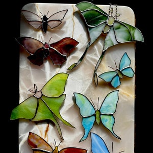 Buntglas Kundenspezifische Mini Motte Suncatcher Geschenke