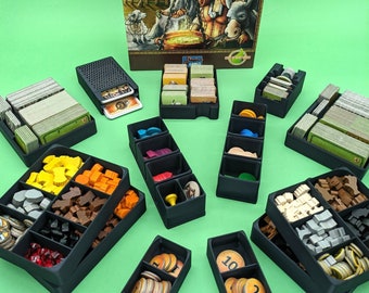 Caverna - Board Game Tray Inserts, Vertical Storage!