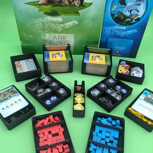 Ark Nova - Board Game Insert Trays Organizer, Marine Worlds expansion, Vertical Storage!