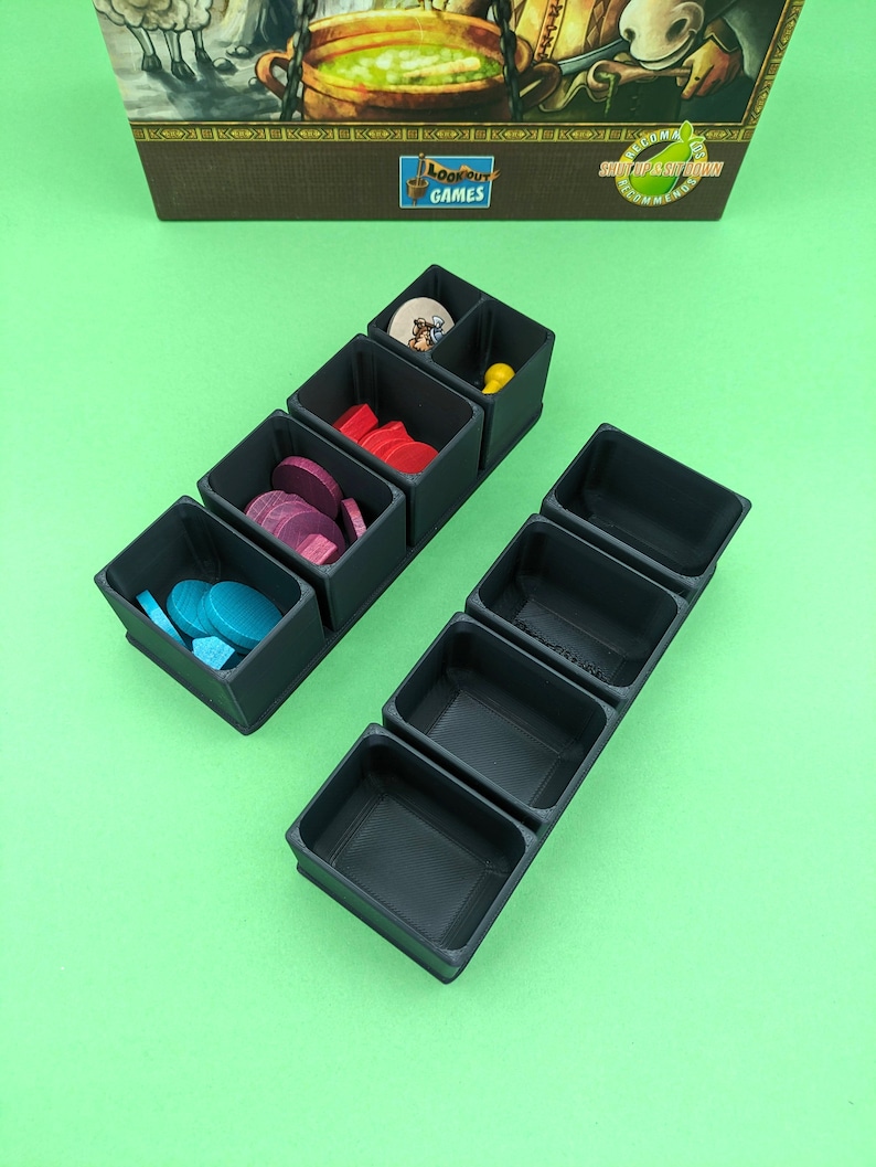 Caverna Board Game Tray Inserts, Vertical Storage Etsy