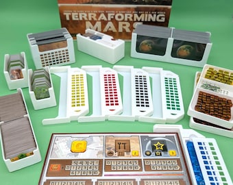 Terraforming Mars Board Game Insert: Sleeved Cards & Dual-Layer Boards
