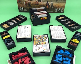 Scythe - Board Game Insert Trays Organizer, Vertical storage of box - v.2