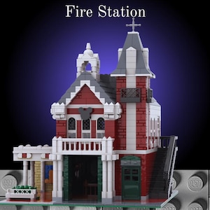 Fire Station | Deluxe Main Street USA LEGO MOC Instructions