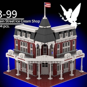 LEGO Disney World Ice Cream Shop MOC Instructions