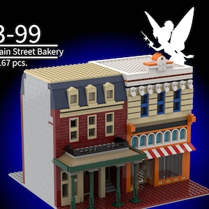 Disney Main Street USA Bakery LEGO MOC Instructions