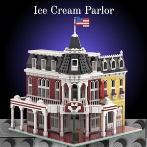 Ice Cream Parlor | LEGO Main Street USA Instructions