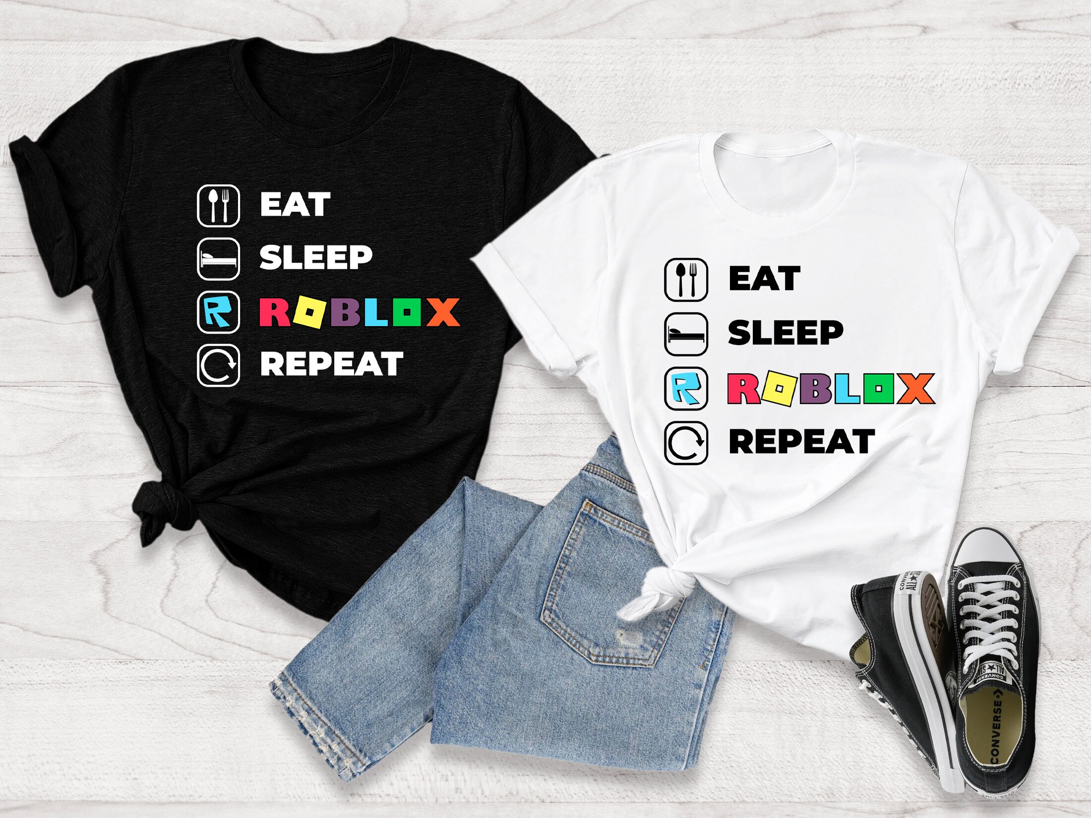 Eat Sleep Roblox Youth T-Shirt - Hoodiego