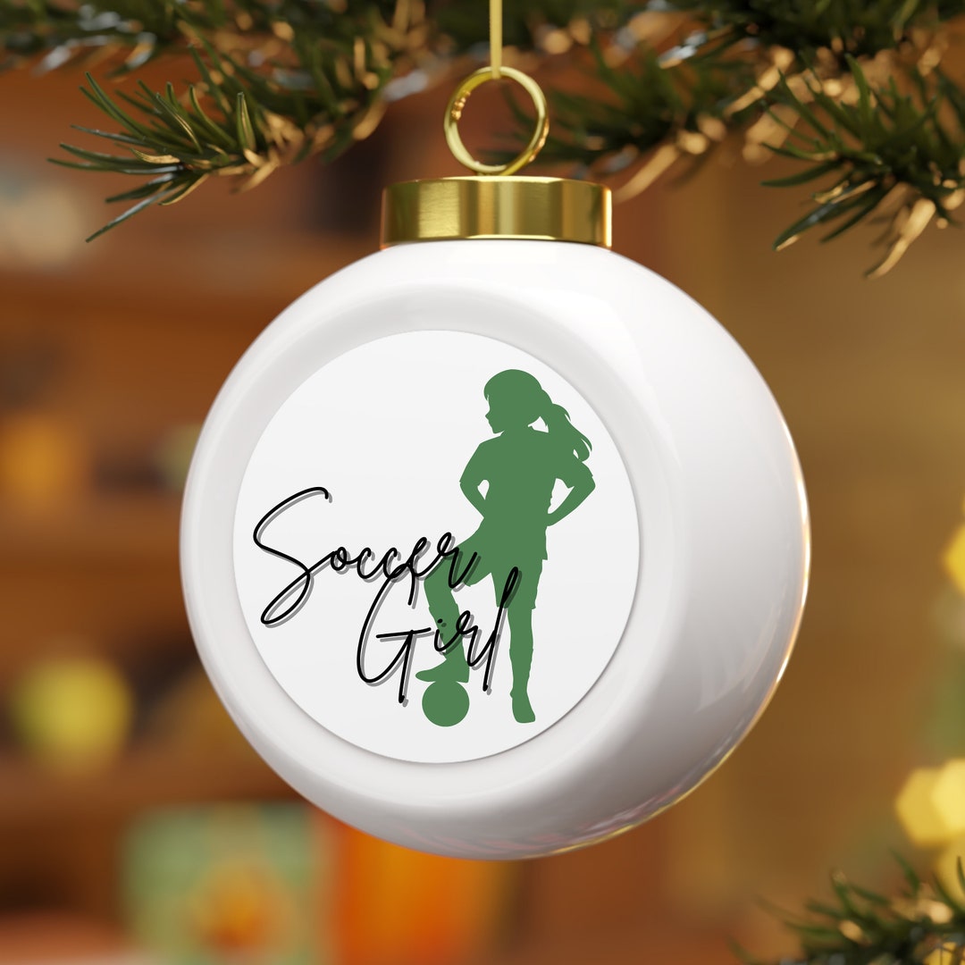 Soccer Girl Ornament Soccer Player Ornament Personalized Etsy
