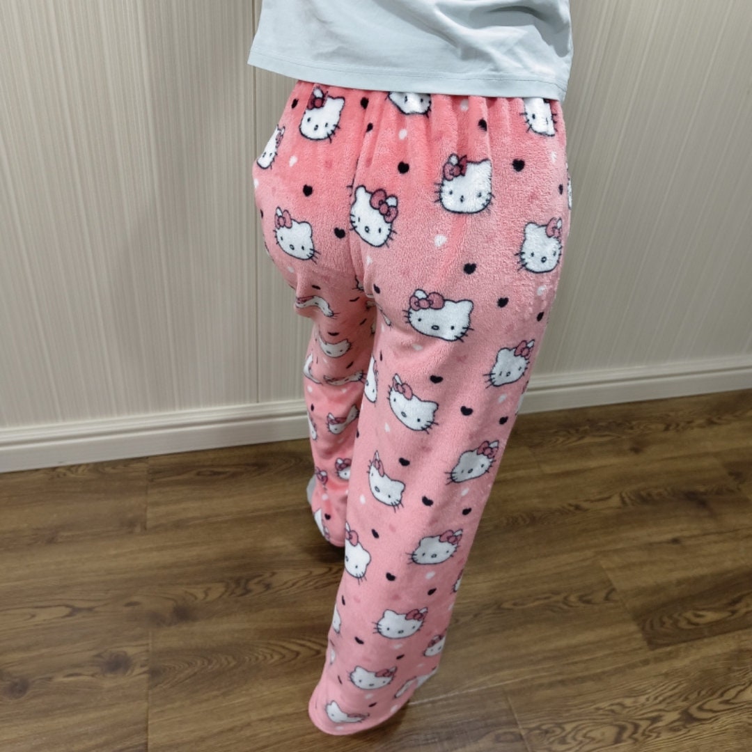 Hello Kitty Pyjama Pants Cute Y2K Pyjama Bottoms Sanrio Y2K Etsy UK