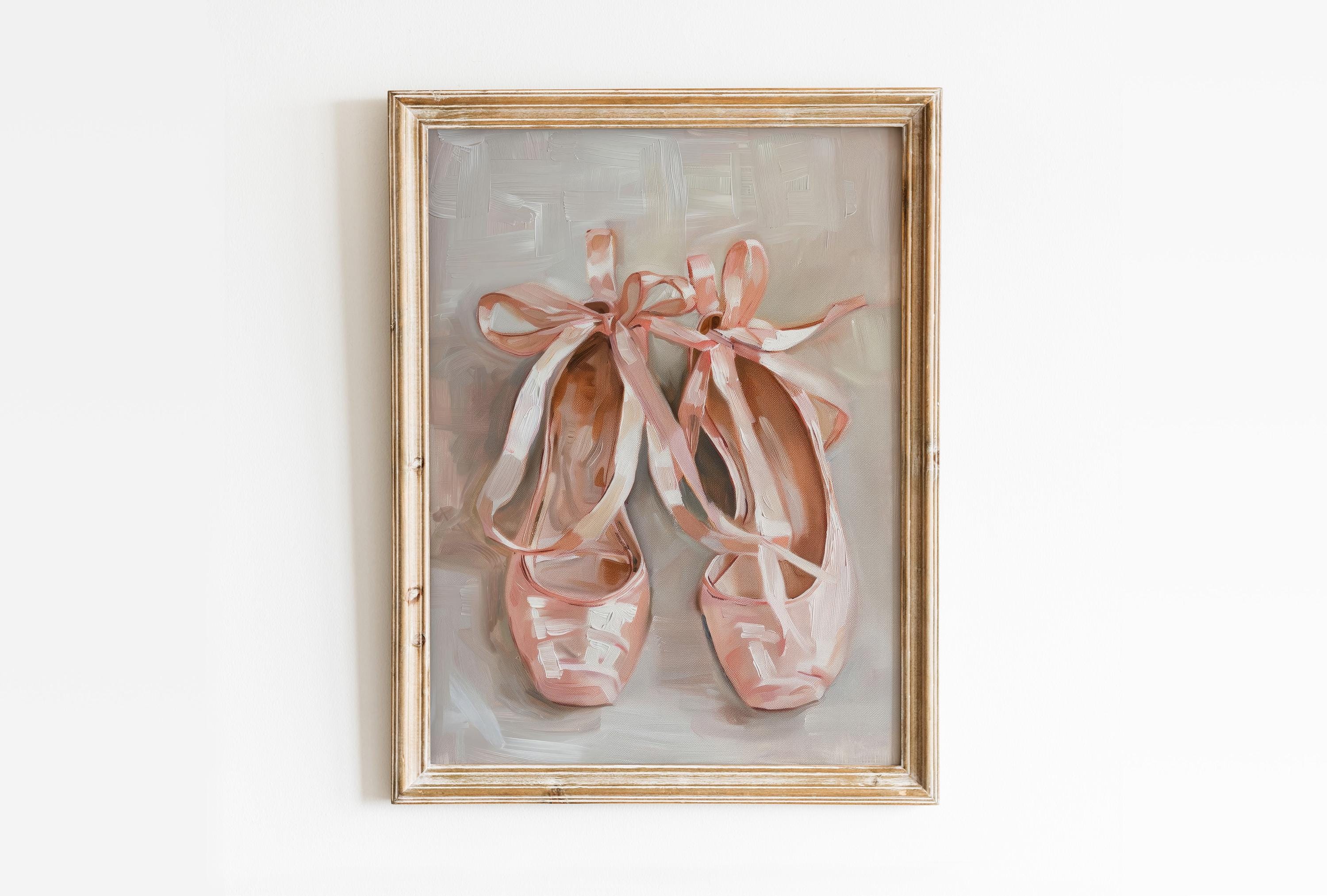 Ballet shoe painting - Etsy 日本