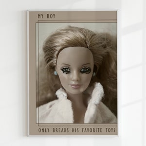 TTPD Gebrochene Puppe druckbare Wandkunst, Preppy Raum Dekor, TS Texte Poster, Swiftie Musik Poster, Moody Defekt Spielzeug Wand Kunst Digitaler Download