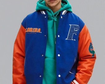 Vintage 1990s Florida Gators SEC Made in USA Spell Out Logo Ringer Windbreaker Hoodie Sweatshirt Jacket fits Adult Large Etsy Canada
