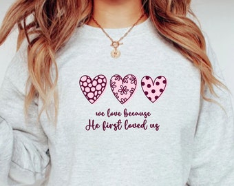 Nativity Sweatshirt Gift For Christians Bible Verse Sweater Religious Christmas Sweatshirt Christian Crewneck Faith Outfit Church Sweatshirt